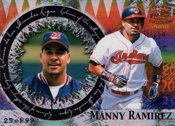 2000 Pacific Crown Collection - Latinos of the Major Leagues Parallel #10 Manny Ramirez  Front