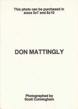 1986 Scott Cunningham (unlicensed) #NNO Don Mattingly Back