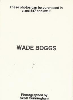 1986 Scott Cunningham (unlicensed) #NNO Wade Boggs Back