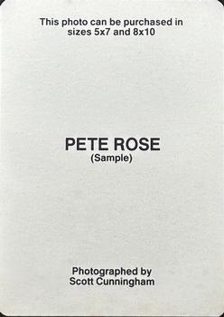 1986 Scott Cunningham (unlicensed) #NNO Pete Rose Back