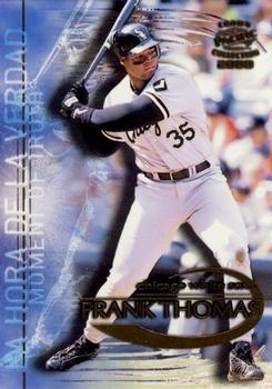 2000 Pacific Crown Collection - Moment of Truth #9 Frank Thomas  Front