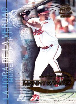 2000 Pacific Crown Collection - Moment of Truth #12 Manny Ramirez  Front
