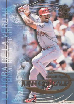 2000 Pacific Crown Collection - Moment of Truth #14 Juan Gonzalez  Front