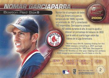 2000 Pacific Crown Collection - Timber 2000 #2 Nomar Garciaparra  Back