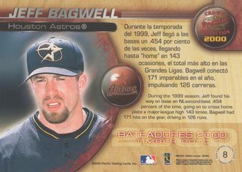 2000 Pacific Crown Collection - Timber 2000 #8 Jeff Bagwell  Back