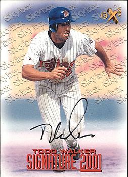 1998 SkyBox E-X2001 - Signature 2001 #NNO Todd Walker Front