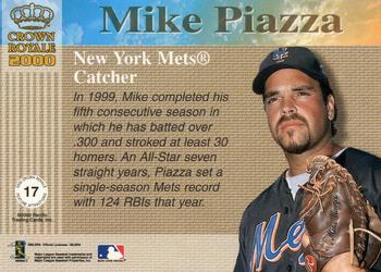 2000 Pacific Crown Royale - Feature Attractions #17 Mike Piazza  Back