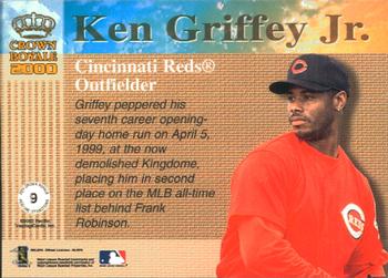 2000 Pacific Crown Royale - Feature Attractions #9 Ken Griffey Jr.  Back