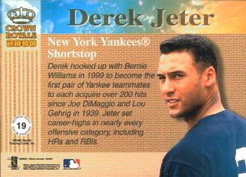 2000 Pacific Crown Royale - Feature Attractions #19 Derek Jeter  Back