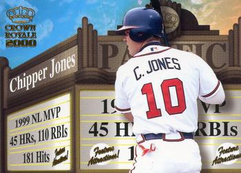 2000 Pacific Crown Royale - Feature Attractions #2 Chipper Jones  Front