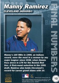 2000 Pacific Crown Royale - Final Numbers #10 Manny Ramirez  Back