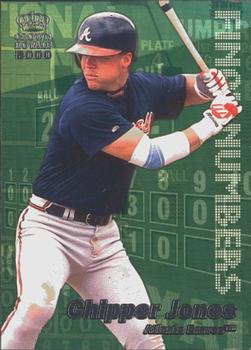 2000 Pacific Crown Royale - Final Numbers #3 Chipper Jones  Front