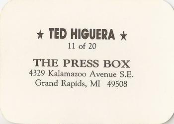 1987 The Press Box (unlicensed) #11 Ted Higuera Back