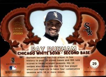 2000 Pacific Crown Royale - Premiere Date #29 Ray Durham  Back
