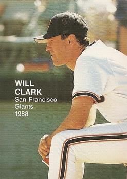 1988 Classic Superstars Photos (unlicensed) #15 Will Clark Front