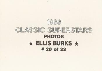 1988 Classic Superstars Photos (unlicensed) #20 Ellis Burks Back