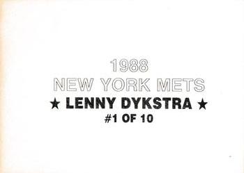 Circa 1988 Lenny Dykstra Game Worn New York Mets Helmet. , Lot #80488