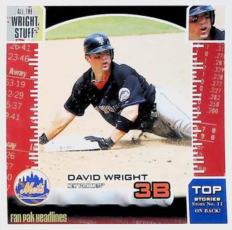 2009 Enterplay MLB Fan Pak #11 David Wright Front