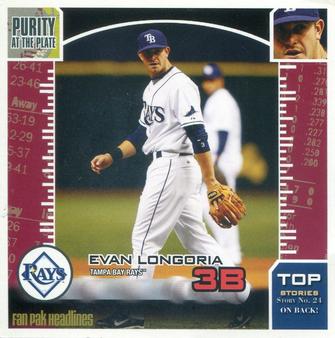 2009 Enterplay MLB Fan Pak #24 Evan Longoria Front