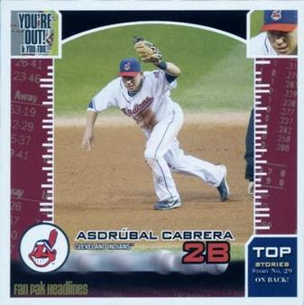 2009 Enterplay MLB Fan Pak #29 Asdrubal Cabrera Front