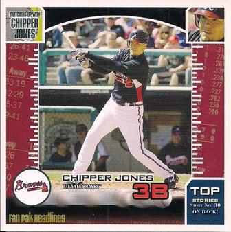 2009 Enterplay MLB Fan Pak #30 Chipper Jones Front