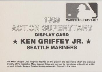 1989 Action Superstars MLB Logo Test (unlicensed) #NNO Ken Griffey Jr. Back