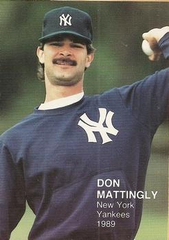 1989 Pacific Cards & Comics Action Superstars Display Card (unlicensed) #2 Don Mattingly Front