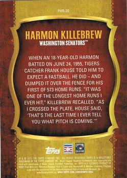 2015 Topps - First Home Run (Series Two) #FHR-20 Harmon Killebrew Back