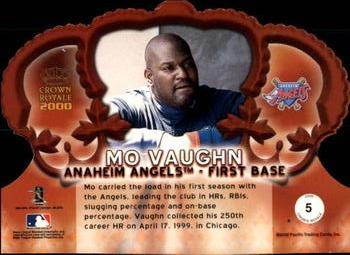 2000 Pacific Crown Royale - Red #5 Mo Vaughn  Back