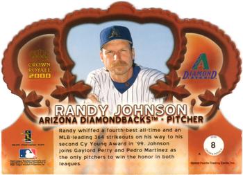 2000 Pacific Crown Royale - Red #8 Randy Johnson  Back