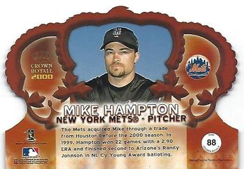 2000 Pacific Crown Royale - Red #88 Mike Hampton  Back