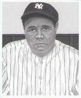 1995 JSW All-Stars '48 Bowman B&W (Unlicensed) #NNO Babe Ruth Front