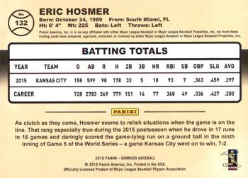 2016 Donruss #132 Eric Hosmer Back