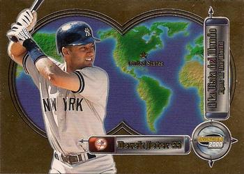 2000 Pacific Invincible - Eyes of the World #14 Derek Jeter  Front
