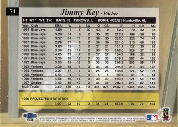 1998 Sports Illustrated #74 Jimmy Key Back