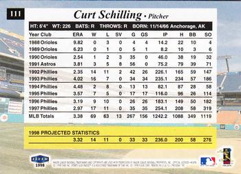 1998 Sports Illustrated #111 Curt Schilling Back