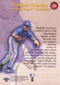 1998 Sports Illustrated #137 Vladimir Guerrero Back