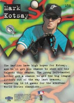 1998 Sports Illustrated #158 Mark Kotsay Back