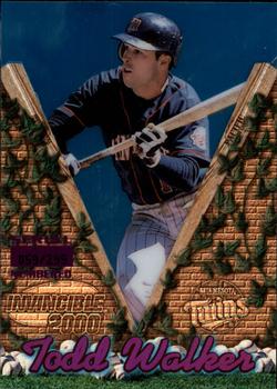 2000 Pacific Invincible - Holographic Purple #87 Todd Walker  Front