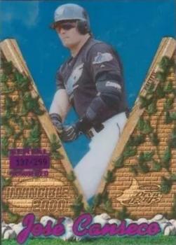 2000 Pacific Invincible - Holographic Purple #138 Jose Canseco  Front