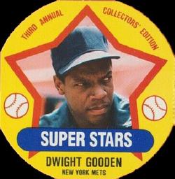 1989 Super Stars Discs #6 Dwight Gooden Front