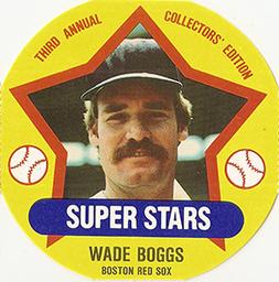 1989 Super Stars Discs #7 Wade Boggs Front