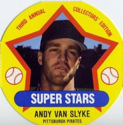 1989 Super Stars Discs #17 Andy Van Slyke Front