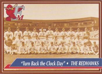 1996 Multi-Ad Fargo-Moorhead RedHawks #30 Team Photo Front