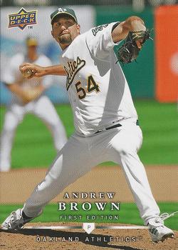 2008 Upper Deck First Edition - Factory Set #22 Andrew Brown Front