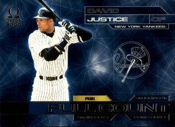 2000 Pacific Omega - Full Count #4 David Justice  Front