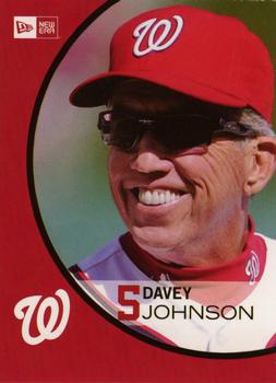 2013 Washington Nationals Inside Pitch Program Cards #1 Davey Johnson Front