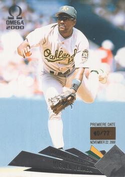 2000 Pacific Omega - Premiere Date #104 Miguel Tejada  Front