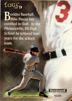 1996 Rembrandt Ultra-Pro Mike Piazza #4 Mike Piazza Front