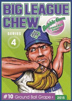 2015 Big League Chew Series 4 #NNO3 Ground Ball Grape Front
